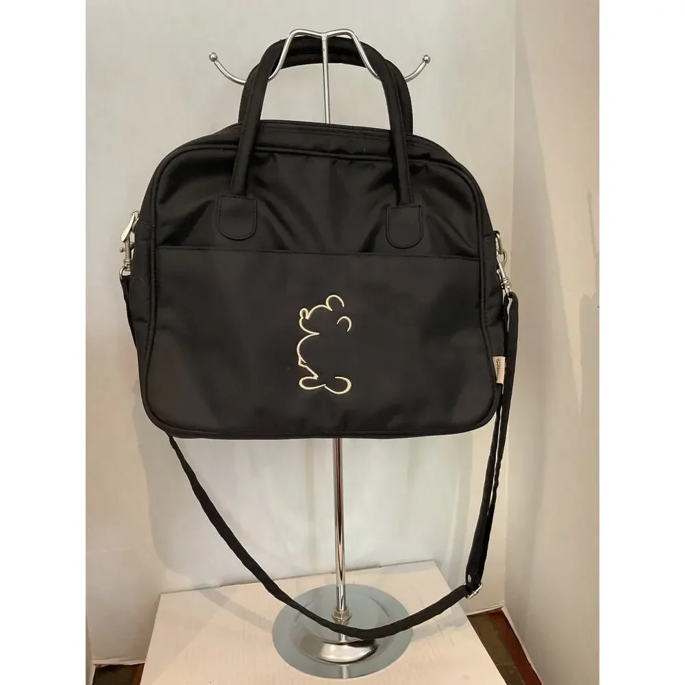 Disneyland Park - Black Nylon Laptop Tote Crossbody Bag